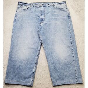 Levi's 550 Jeans Mens 50x30 Blue Denim Regular Fit Medium Wash Red‎ Tab Wide Leg
